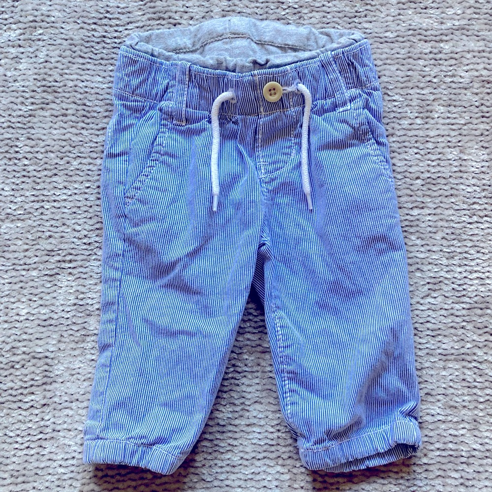 GAP Blue Striped Kids Formal Bottoms